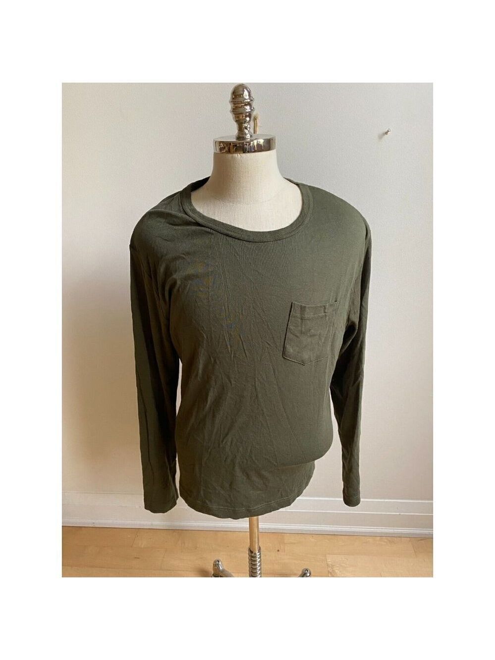 NN07 BNWOT Men long sleeve shirt green chest pocket sz Large-